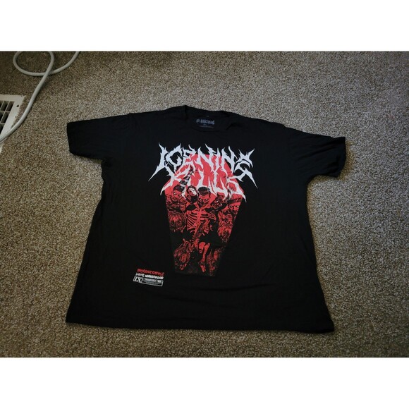 Ice Nine Kills Red Coffin The silver Scream Plus size XXL Black T-Shirt - Picture 3 of 12